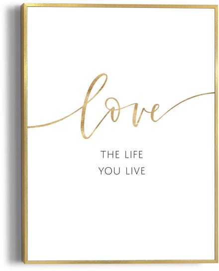 Schilderij Life is Love - 40 x 30 - Hout - REINDERS