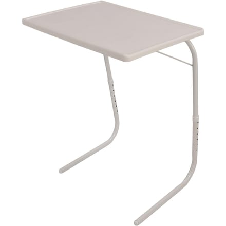 Opvouwbare banktafel dienblad voor het eten van snacks 3 hoekinstellingen Opbergbare laptopstandaard Bank diner white