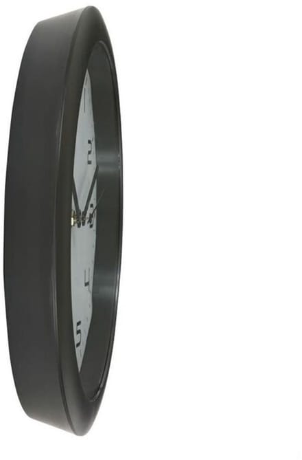 De Alba HORNEW wandklok met stille werking 30cm. Zwart