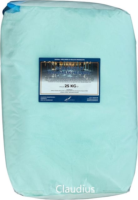 Scrubzout Hammam Herbal - 25 kg - Hydraterende Lichaamsscrub