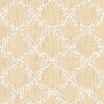 Textiel look behang Profhome 956292-GU textiel behang gestructureerd in textiel look mat beige geel 5,33 m2
