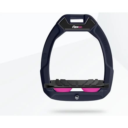 Veiligheidspantser voor paardrijden Hellend Grip Blauw/Zwart/Roze Flex-On Safe-On
