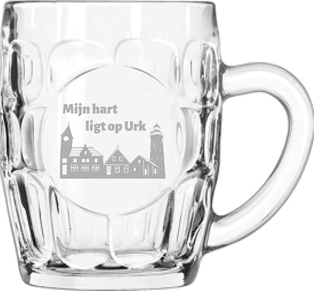 Gegraveerde Bierpul 55cl Urk