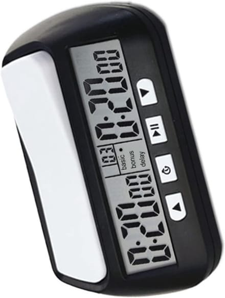 Digitale Schaakklok - Spel Timer - Toernooi Timing - Hoorbaar Alarm - 14 cm Lengte - Zwart
