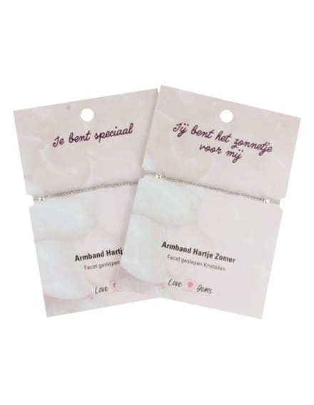 Hartje zomer armband Labradoriet - Love Gems