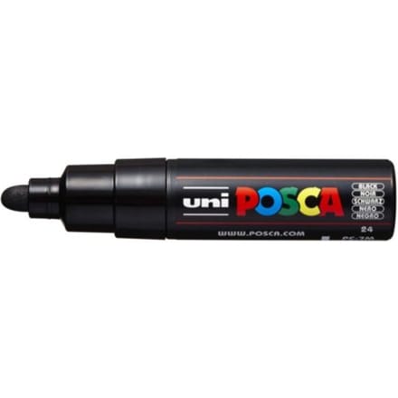 Posca marker met conische punt schrijfdikte breed zwart