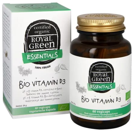 Royal Green Vitamine D3 Biologisch - 60 vegacapsules