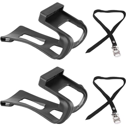 1 ensemble de clips et sangles antidérapants pour pédales de vélo de route fixie gray