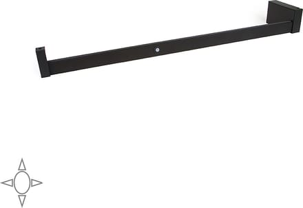 Emuca Garderobestang Castor met LED-licht, verstelbaar 408-558 mm, bewegingssensor, Aluminium, Mokka kleur