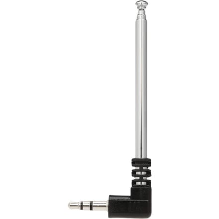 FM-radioantenne 3,5 mm intrekbare antenne 4 secties L-vorm 240 mm antenne zilver