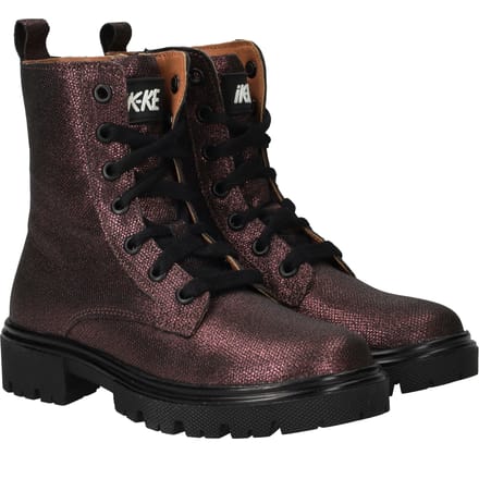 IK-KE Veterboots - Meisjes - Paars - Maat:31