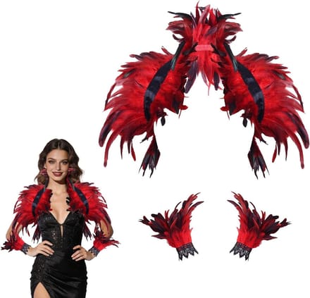 Gothic Cape met Manchetten voor Vrouwen, Perfect voor Halloween, Carnaval en Baloptredens