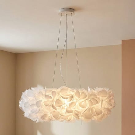 SLAMP Clizia Mama Non Mama Hanglamp Groot Wit/ Doorzichtig Draad
