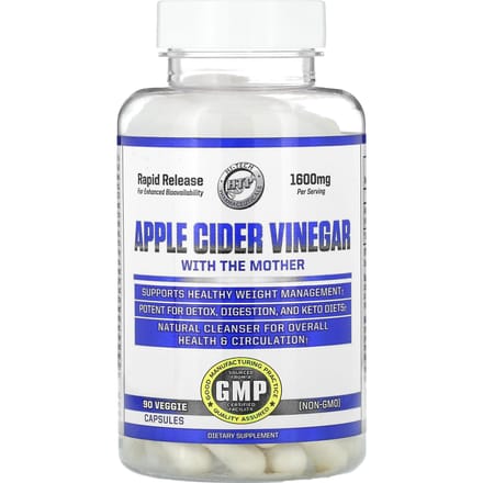 Hi Tech Pharmaceuticals, Appelciderazijn met Chomo, Directe Afgifte, 800mg, 90 Veggie Capsules
