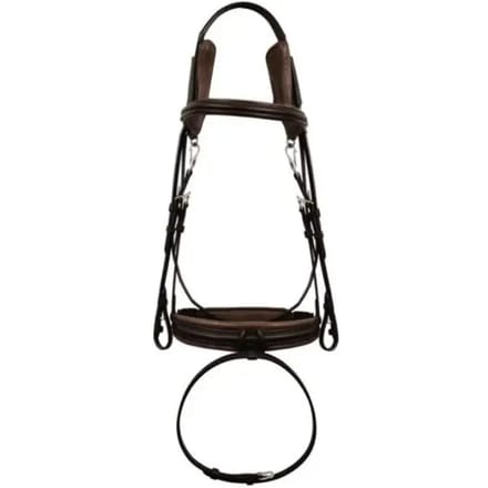 Snaffle hoofdstel met comfort neusriem Silver Crown Code 01