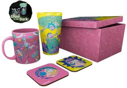 RICK AND MORTY - Pck Glass XXL +Mug+ 2 Coasters"Pattern