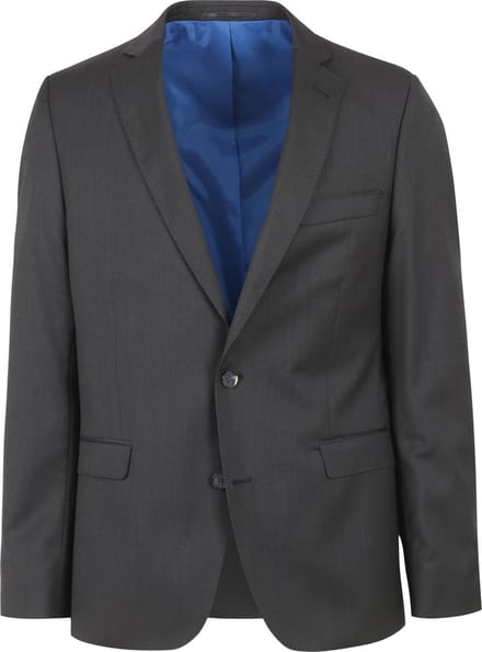 Suitable Colbert Piga Wol Antraciet - Maat 102 - Heren blazer