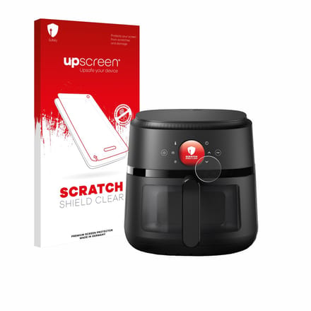 upscreen - Screenprotector voor Philips Airfryer 2000 Gen 2 6,2L - Folie Beschermfolie transparant