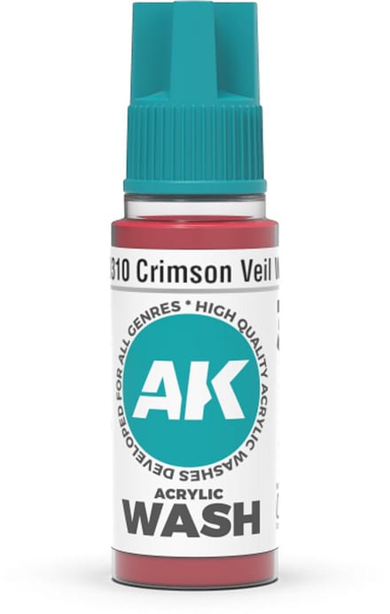 AK 3rd Gen Acrylics: Crimson Veil Wash (18ml)