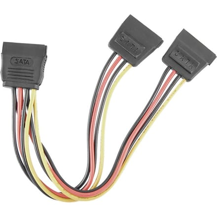 Qoltec SATA-splitterkabel vrouwelijk |   2x vrouwelijk |   0,5m