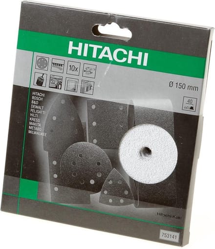 Hikoki Schuurschijf diameter150 k40 velcro wit (10 st)