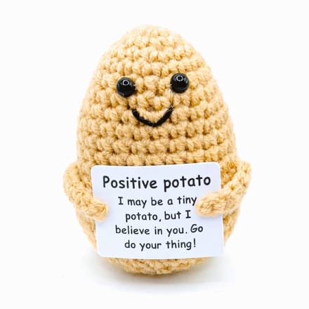 Hypify - Positive Potato - beige - knuffeltje - Positiviteit