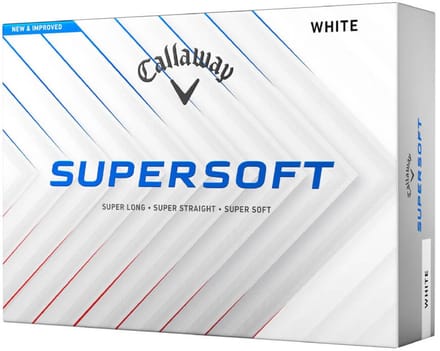 Callaway SuperSoft 2025 Golfballen - Wit - 12 Stuks