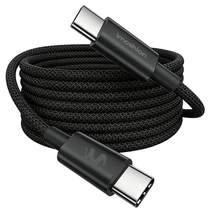imoshion Braided USB-C naar USB-C kabel 100W - 2 meter - Zwart