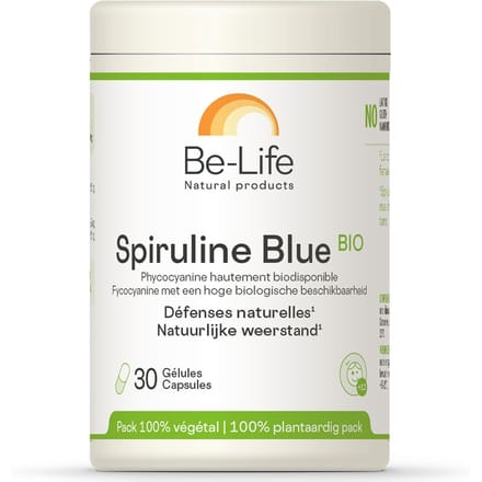 Be-Life Blauwe spirulina bio 30 Capsules