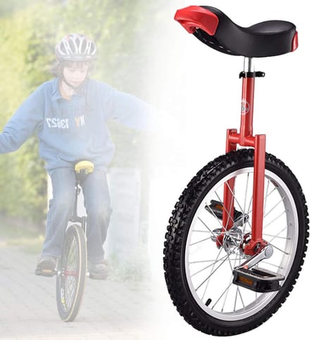Eenwieler - Loopfiets - Buitensport - Bergbanden - 18 inch - Rood