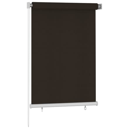 vidaXL - Rolgordijn - voor - buiten - 105(B)x140(H) - cm - HDPE - bruin