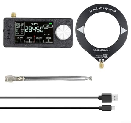 Draagbare Full-Band Radio Ontvanger met IPS-scherm en Loopantenne
