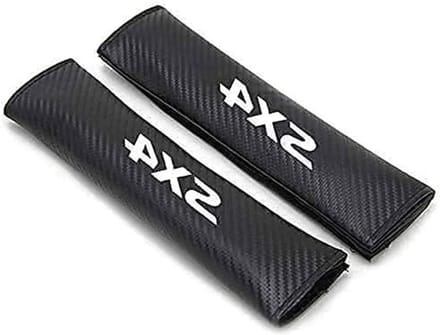 Autogordel Covers - Schouder Pads - Comfortabel Rijden - Koolstofvezel Materiaal - 2 stuks - Wit