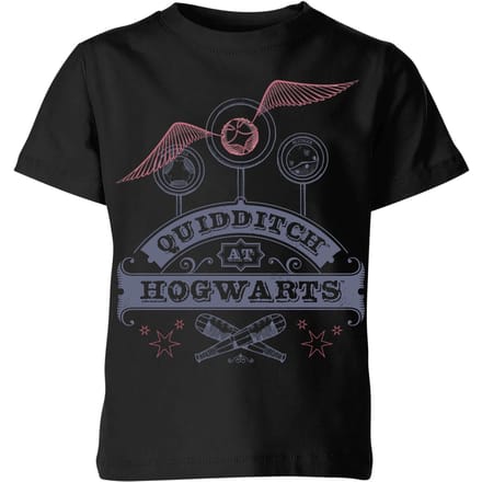 Harry Potter Quidditch At Hogwarts Kids' T-Shirt - Black - 98/104 (3-4 jaar)
