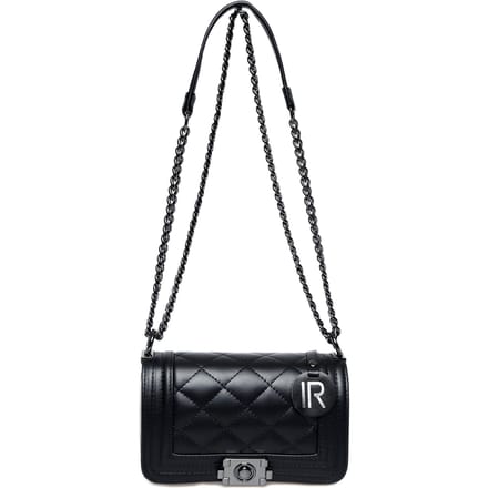 Isabella Rhea Zwart Rundleer Tas