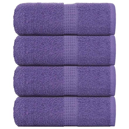 vidaXL - Washandjes - FROGN - 4 - st - 30x30 - cm - 360 - g/m² - paars