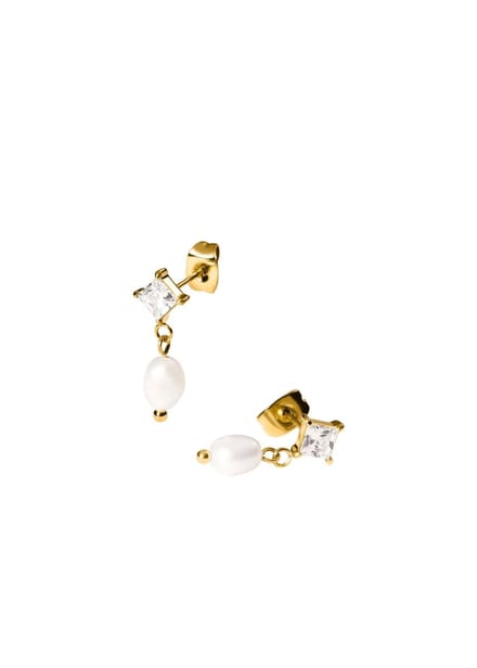 PURELEI Elegant Pearl Ohrringe Gold Taglia: OS | Orecchini Outlet | Donna | Bianco