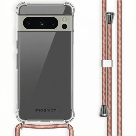 imoshion Hoesje - Geschikt voor Google Pixel 8 Pro - Backcover met koord - Rosé Goud