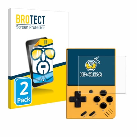 BROTECT - Screenprotector voor Miyoo Mini V4 - Folie Beschermfolie transparant 2 Stuks