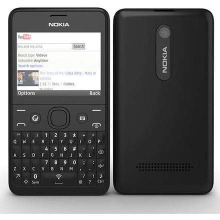 Gereviseerde Nokia Originele Nokia Asha 210 2013 Mobiele Telefoon Dual SIM Simple Set zwart