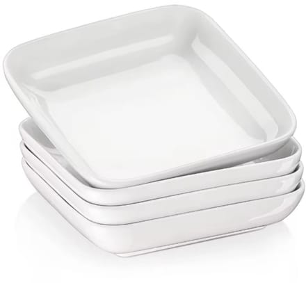 Opulent Dinerborden – 4 persoons – Wit Keramisch – Serviesset – Breakfast Plates