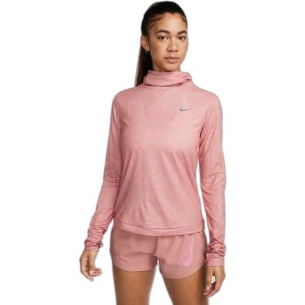 Dames trainingsjack met dri-fit capuchon Nike Swoosh Print Pacer