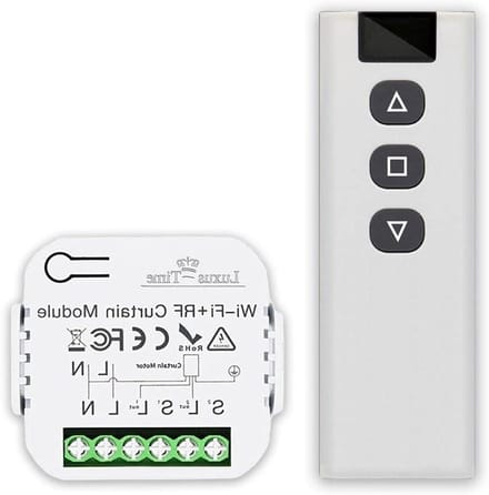 Rolluikbesturing Module - Jaloezie Schakelaar - Rolluiken Automatiseren - App en Afstandsbediening - 11 x 37 x 12 cm - Wit