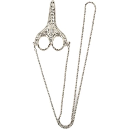 Borduur Schaar Retro Exquise Roestvrij Staal Naaischaar met Schede Ketting voor white