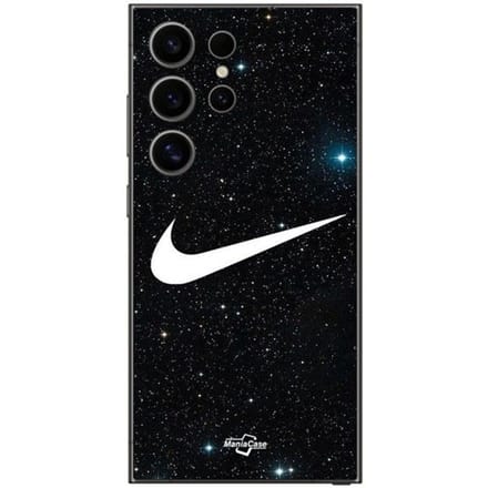 Coque pour Samsung Galaxy S24 ultra nike galaxie étoilée noir