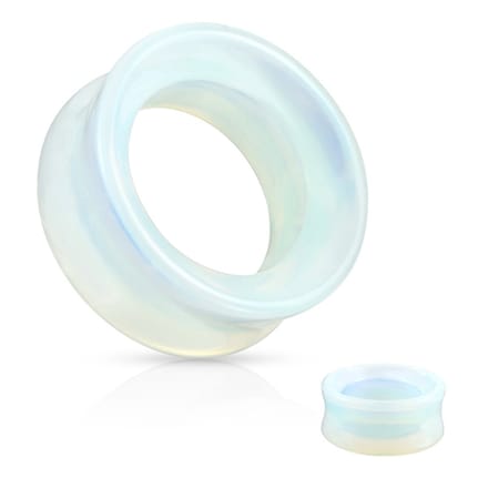 8 mm Double-flared tunnel opalite - LMPiercings