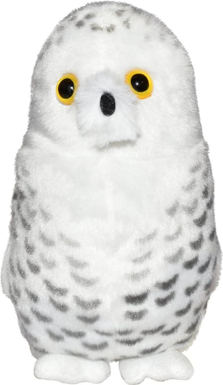Wild Republic - Knuffel - Sneeuw Uil - Knuffel met Geluid - 13 cm