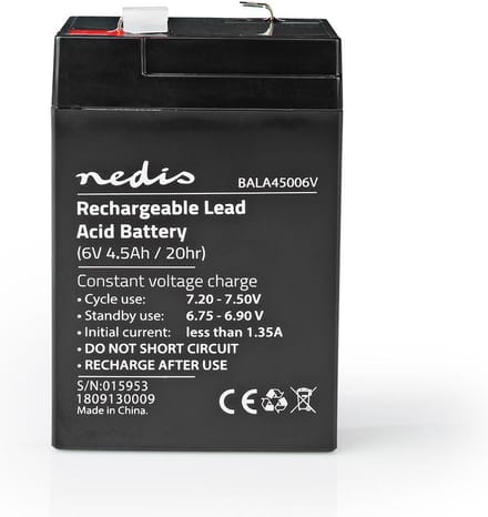 Nedis BALA45006V - UPS battery - Lead Acid - 4500 mAh