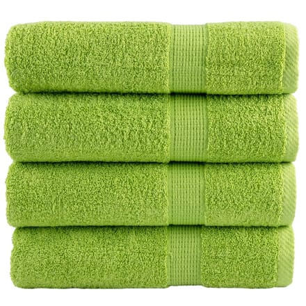 vidaXL - Handdoeken - SOLUND - 4 - st - 600 - g/m² - 50x100 - cm - appelgroen