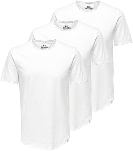Only & Sons Heren t-shirt 3 pack ONSBENNE